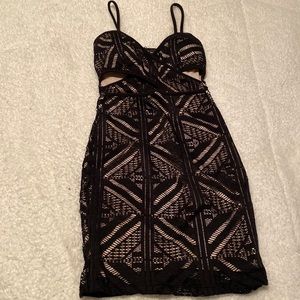 Black and Nude Dress